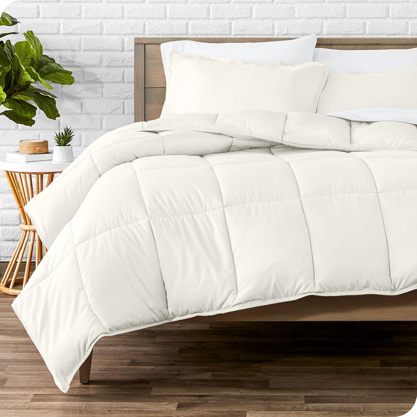 Bare Home Comforter Set - Oversized Queen Ultra-Soft Comfort