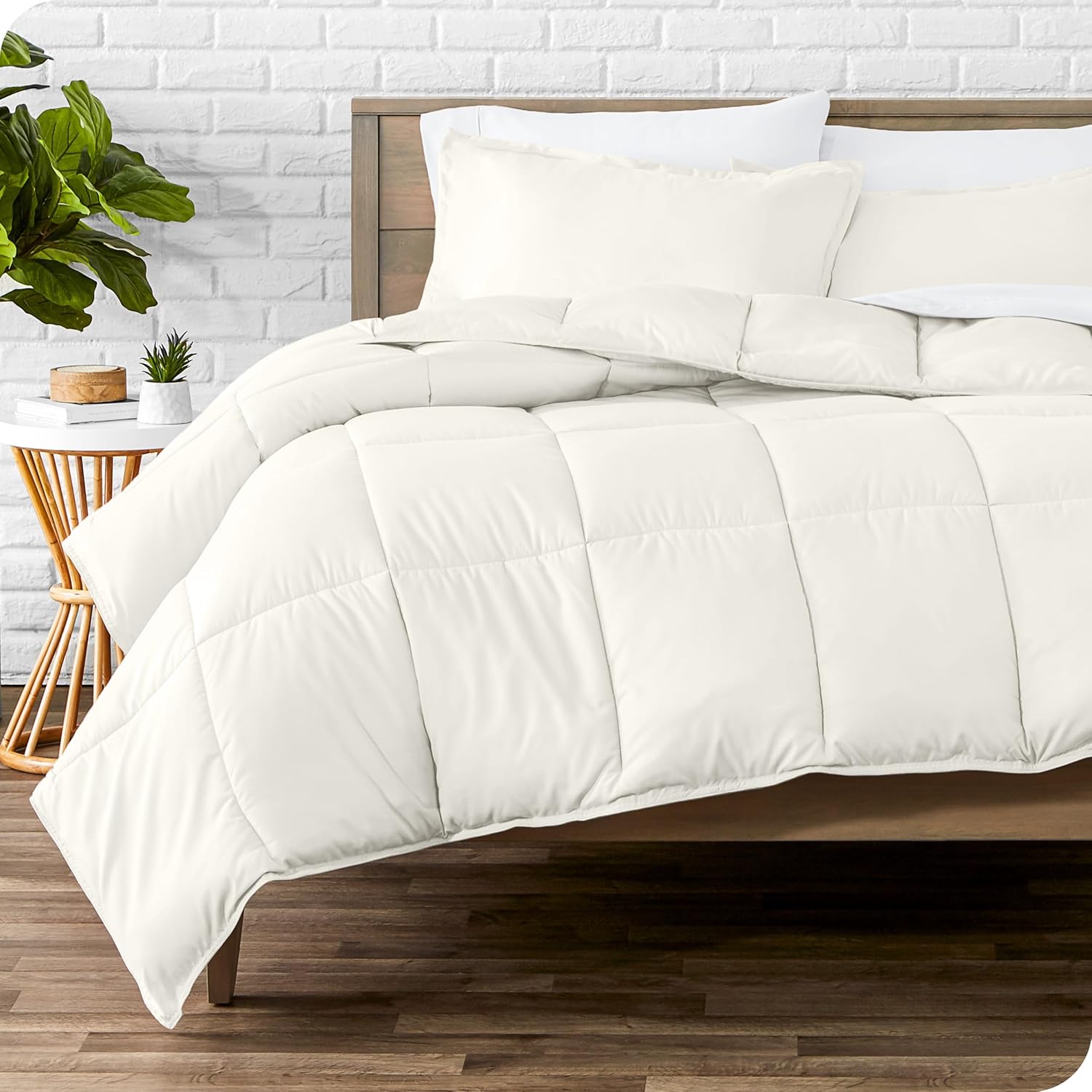 Bare Home Comforter Set - Ultra-Soft Goose Down Alternative