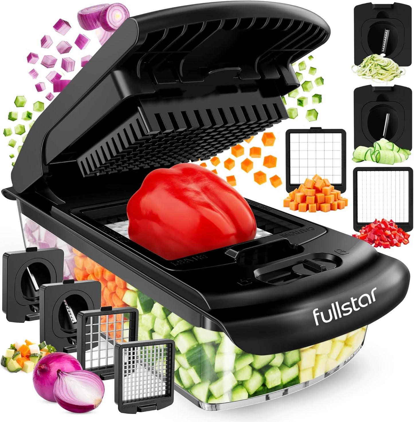 Fullstar Pro Chopper - Ultimate Vegetable Chopper & Spiralizer