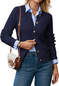GRACE KARIN Knit Cardigan Sweater for Women - Classic Ribbed Button Up