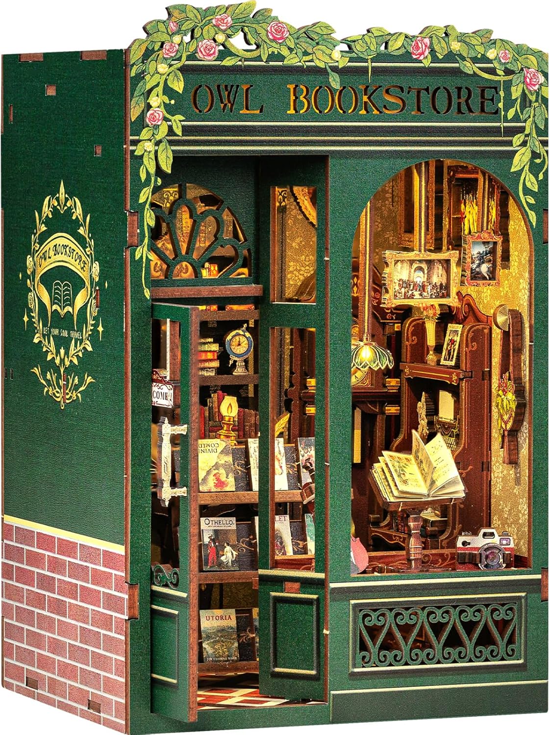 Fsolis Book Nook Kit - DIY Miniature House for Book Lovers