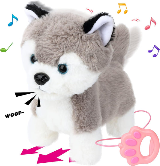 Interactive Musical Husky Toy for Toddlers