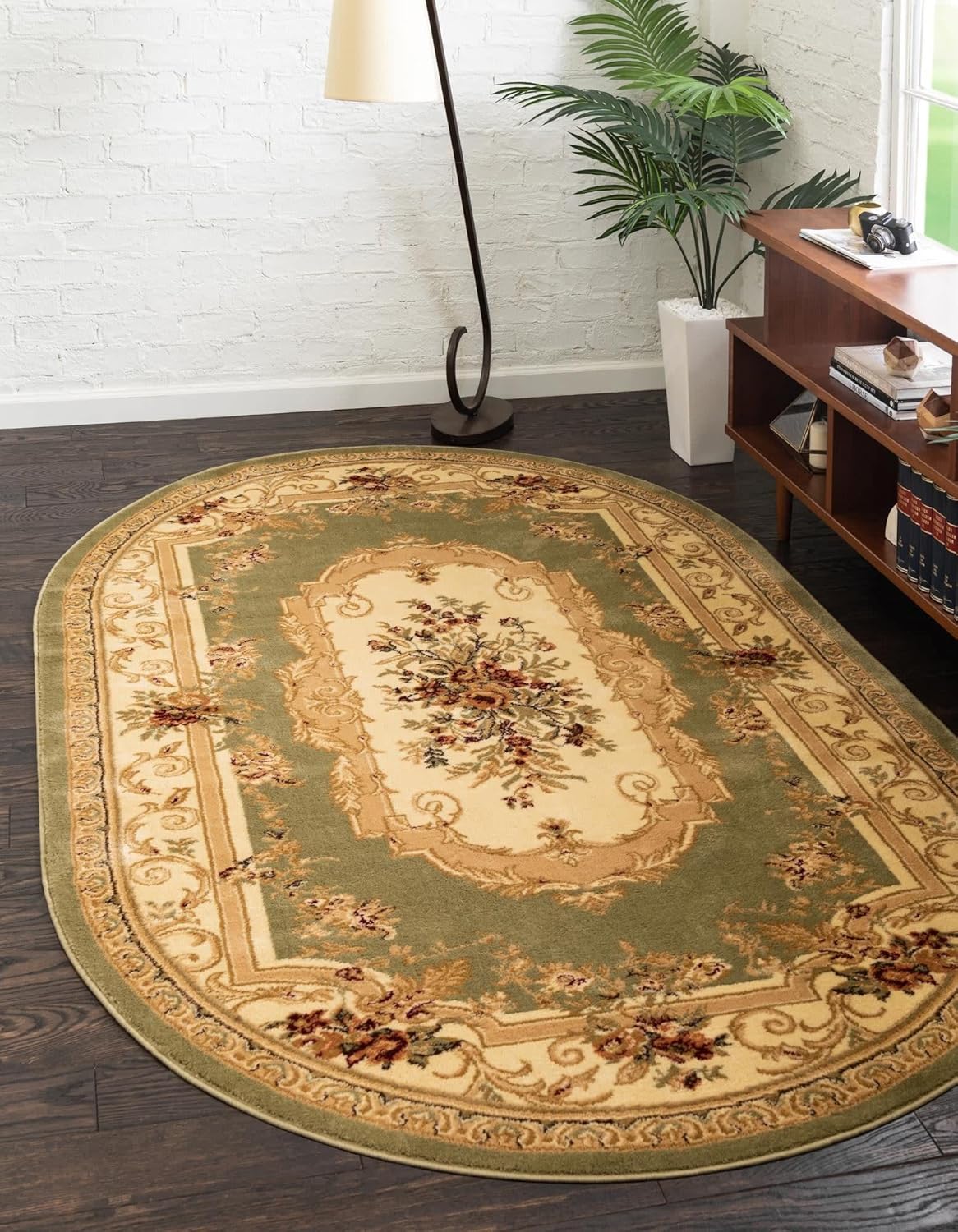 Versailles Collection Traditional Floral Area Rug 7ft 11 x 10ft 0