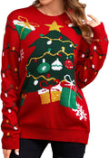 Ugly Christmas Sweater for Women - Cute Festive Crew Neck