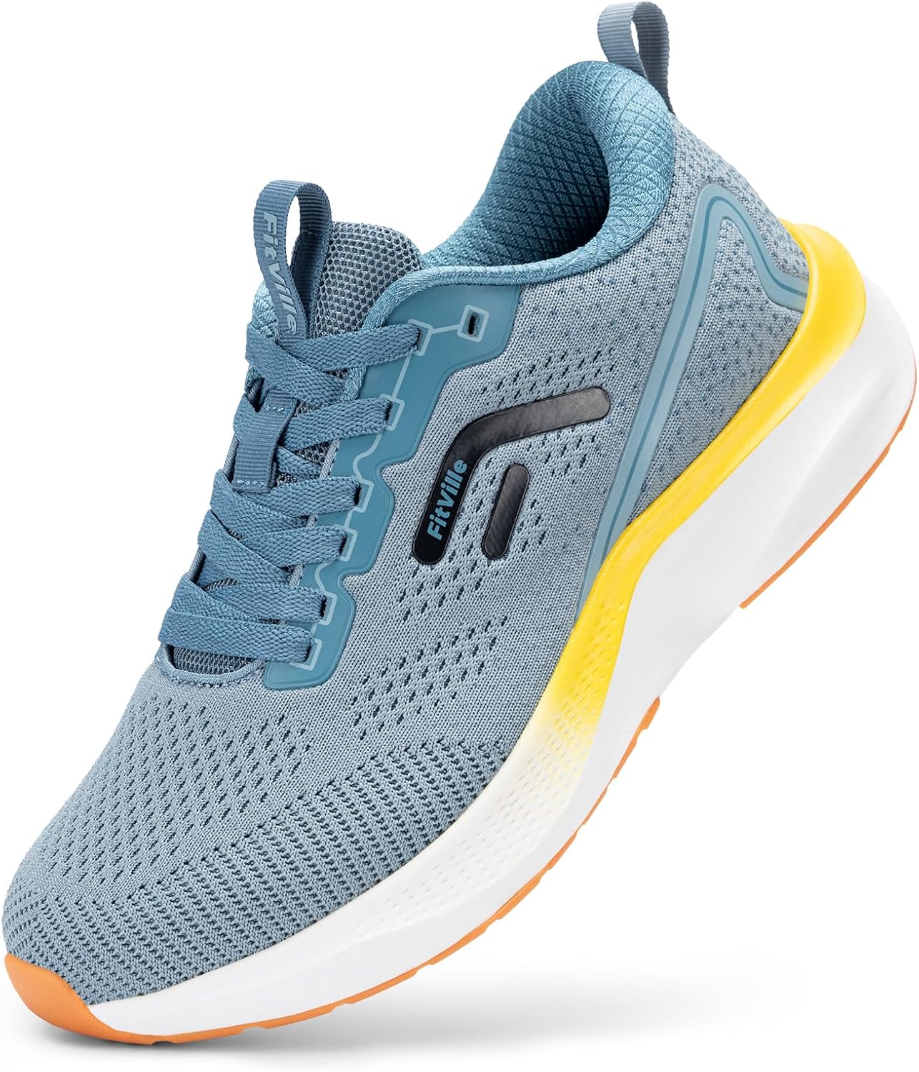 FitVille Wide Sneakers for Men with Arch Support and Cushioning
