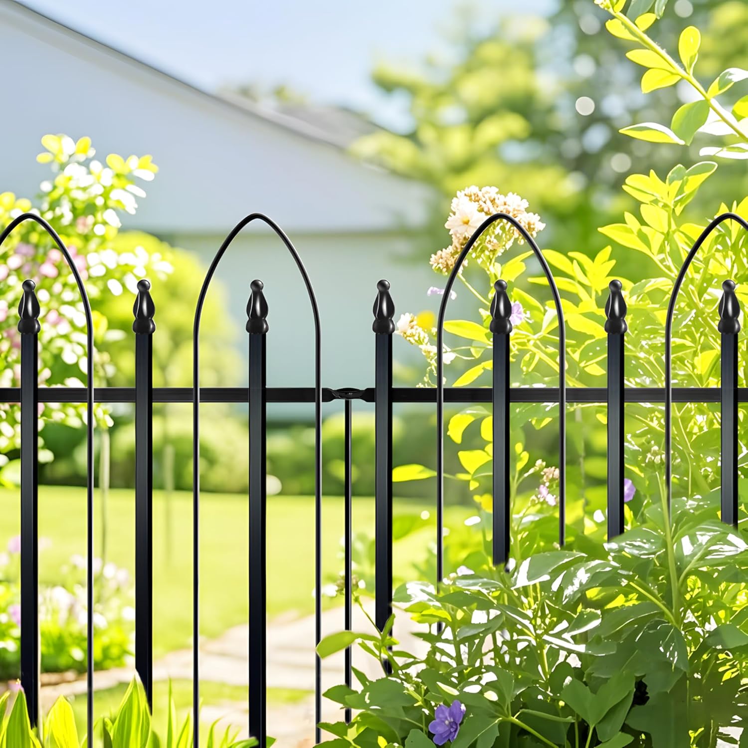 Decorative Garden Fence 24in H x 24in W for Stylish Borders