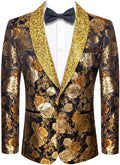 Hi-Tie Stylish Men Suit Jacket Blazer for Any Occasion