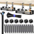 Cable Management Tray Under Desk 2 Pack 15.7 in - No Drill Organizers