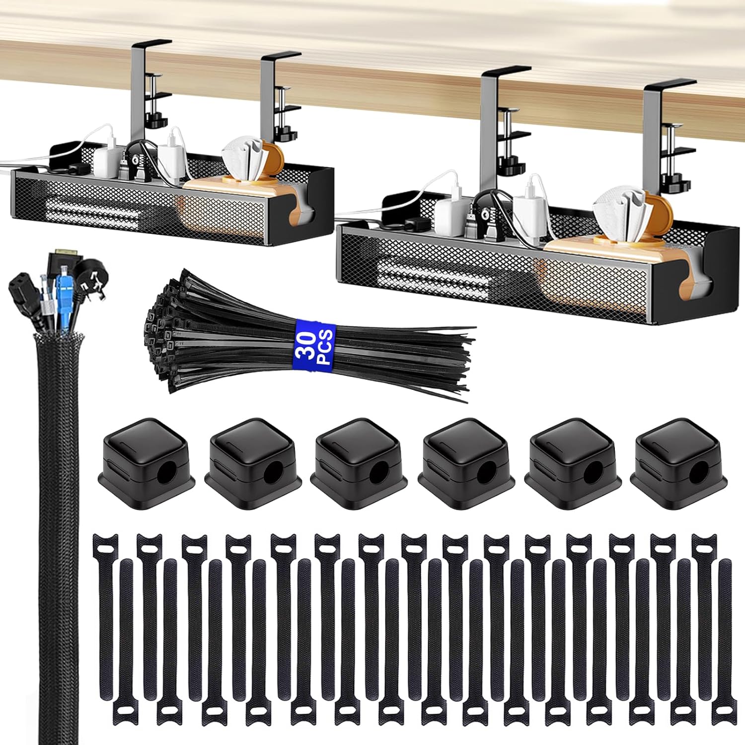 Organize Wires with Ease: COCIVIVRE Cable Tray Duo