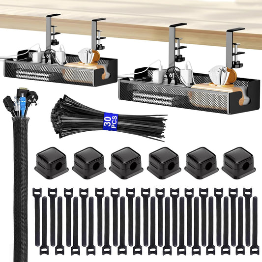 Organize Wires with Ease: COCIVIVRE Cable Tray Duo