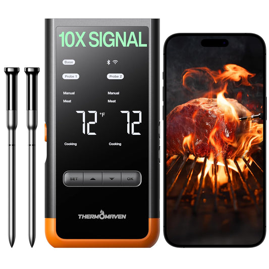 Wireless Smart Meat Thermometer: NIST-Certified Accuracy