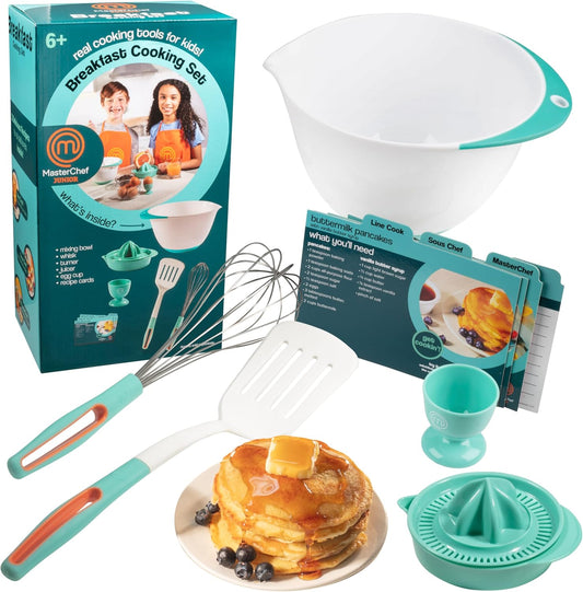 Kids Breakfast Cooking Set - Real Tools & Recipes - Wicked Cool Toys