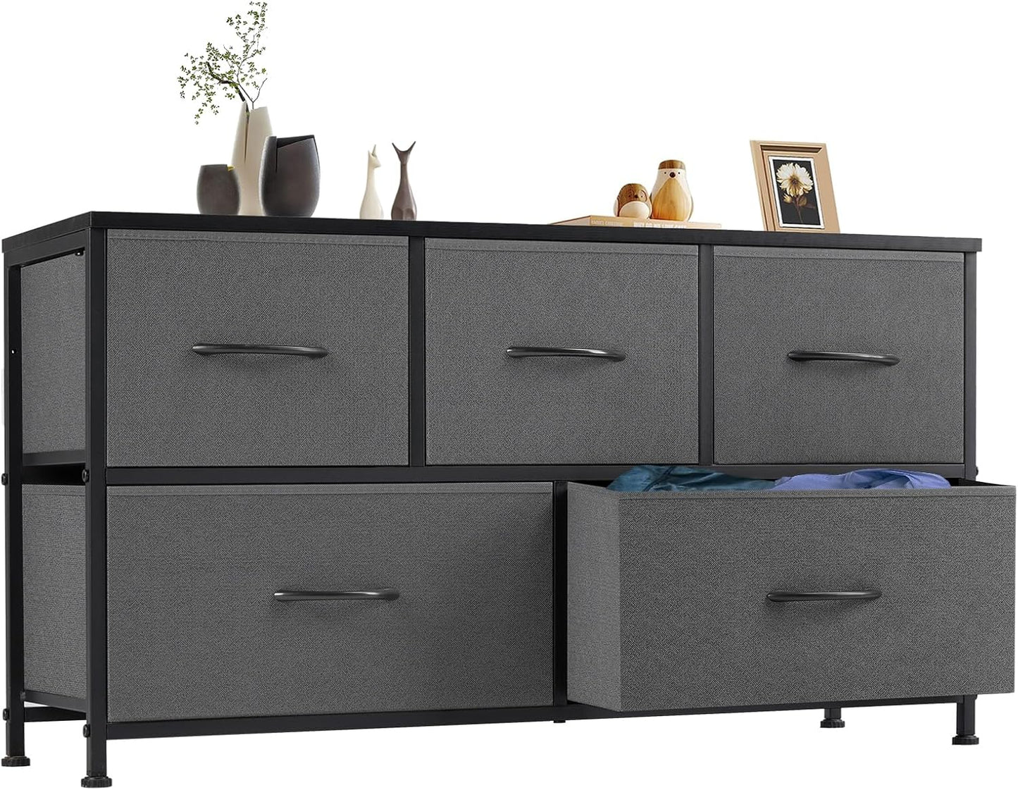 Multifunction Dresser with 5 Drawers for Stylish Storage