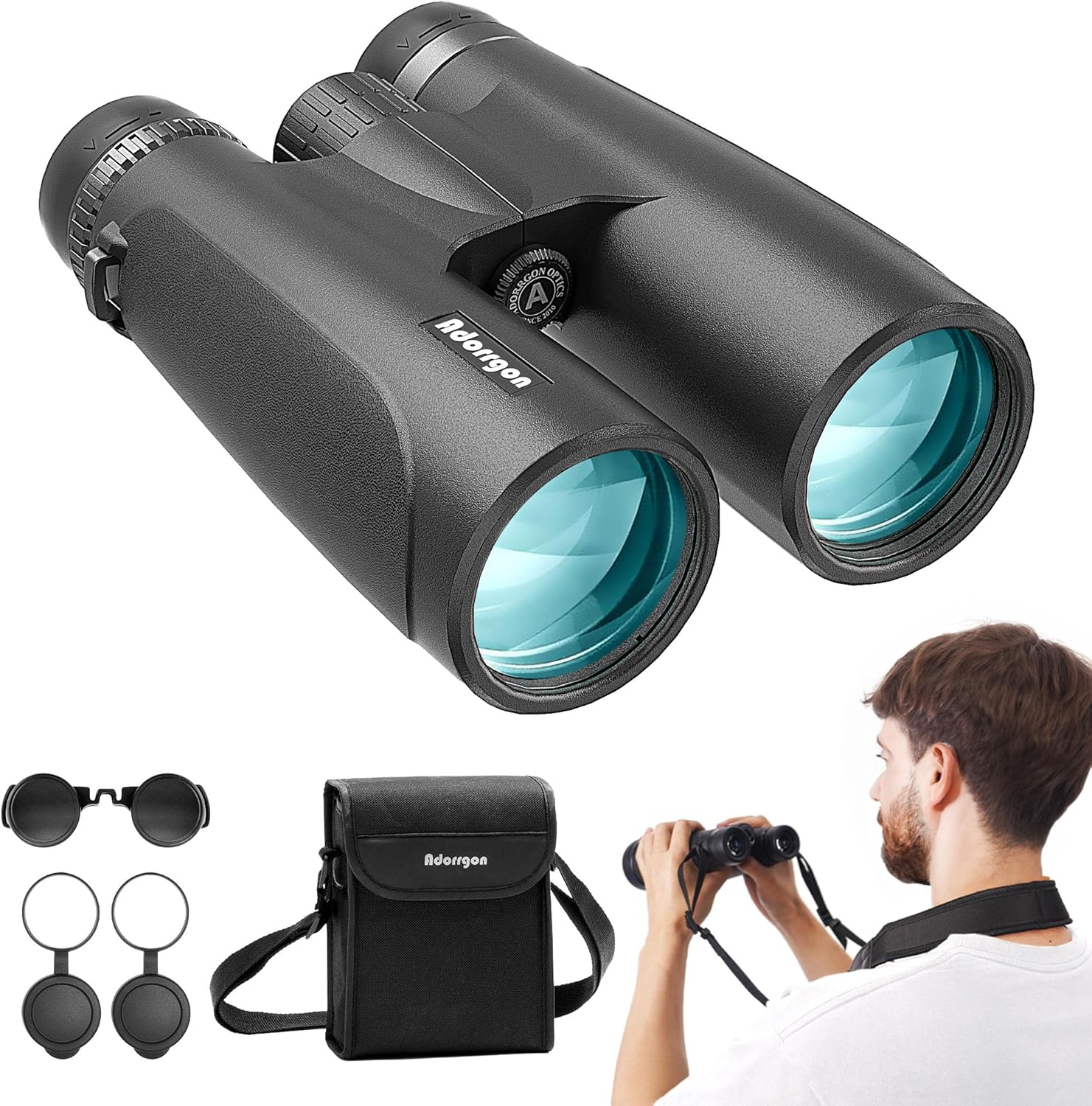 12x54 High Powered Binoculars for Adults - Waterproof & Lightweight