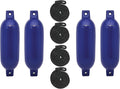 BoatTector Inflatable Fender Value 4-Pack - Durable 6.5in x 22in Set