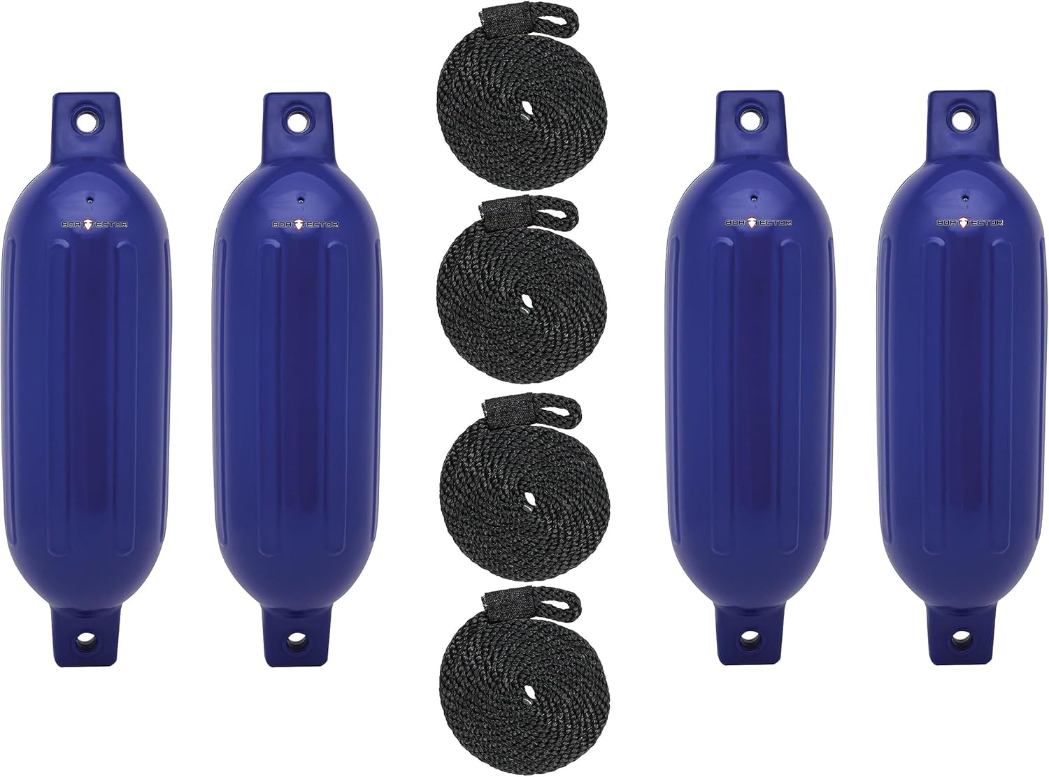 BoatTector Inflatable Fender Value 4-Pack - Durable and Reliable