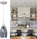 Mini Glass Pendant Light 4.72 in Handblown Marble - Adjustable Height