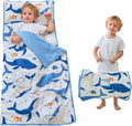 Toddler Nap Mat Extra Large with Pillow and Blanket - Plush Minky