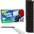 EXPO Dry Erase Markers Black Fine Tip 40 Count - Vibrant, Low Odor