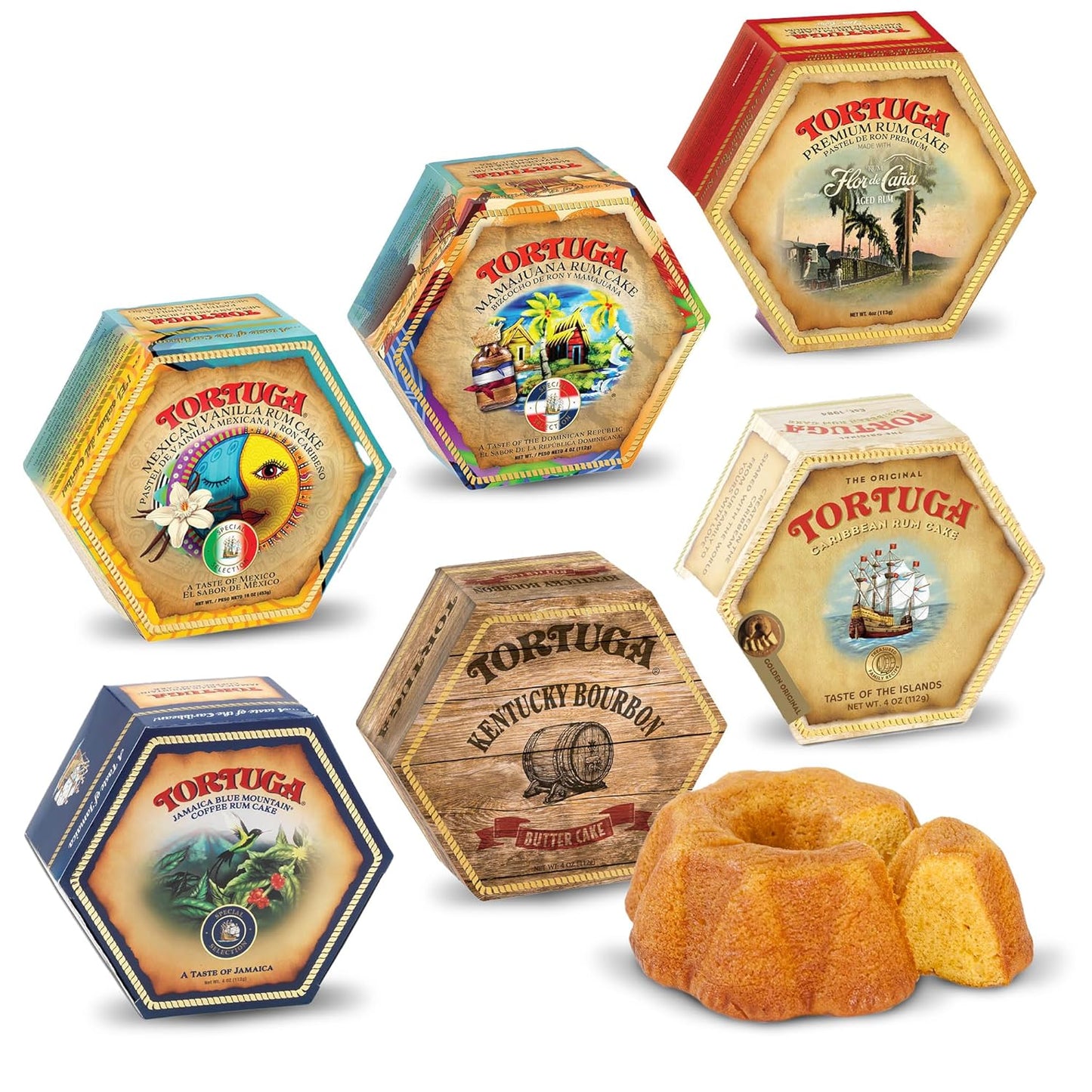 TORTUGA Provenance Rum Cake Variety Pack - Gourmet Gift
