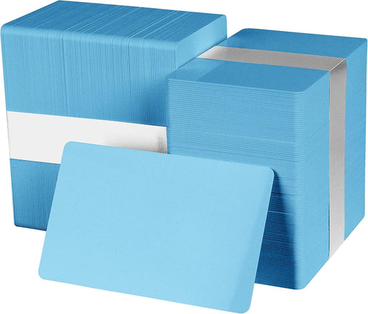 Pack of 500 Light Blue CR80 PVC Cards for ID Badges and More