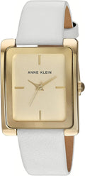 Anne Klein Women's Leather Strap Watch - Classic Champagne Dial