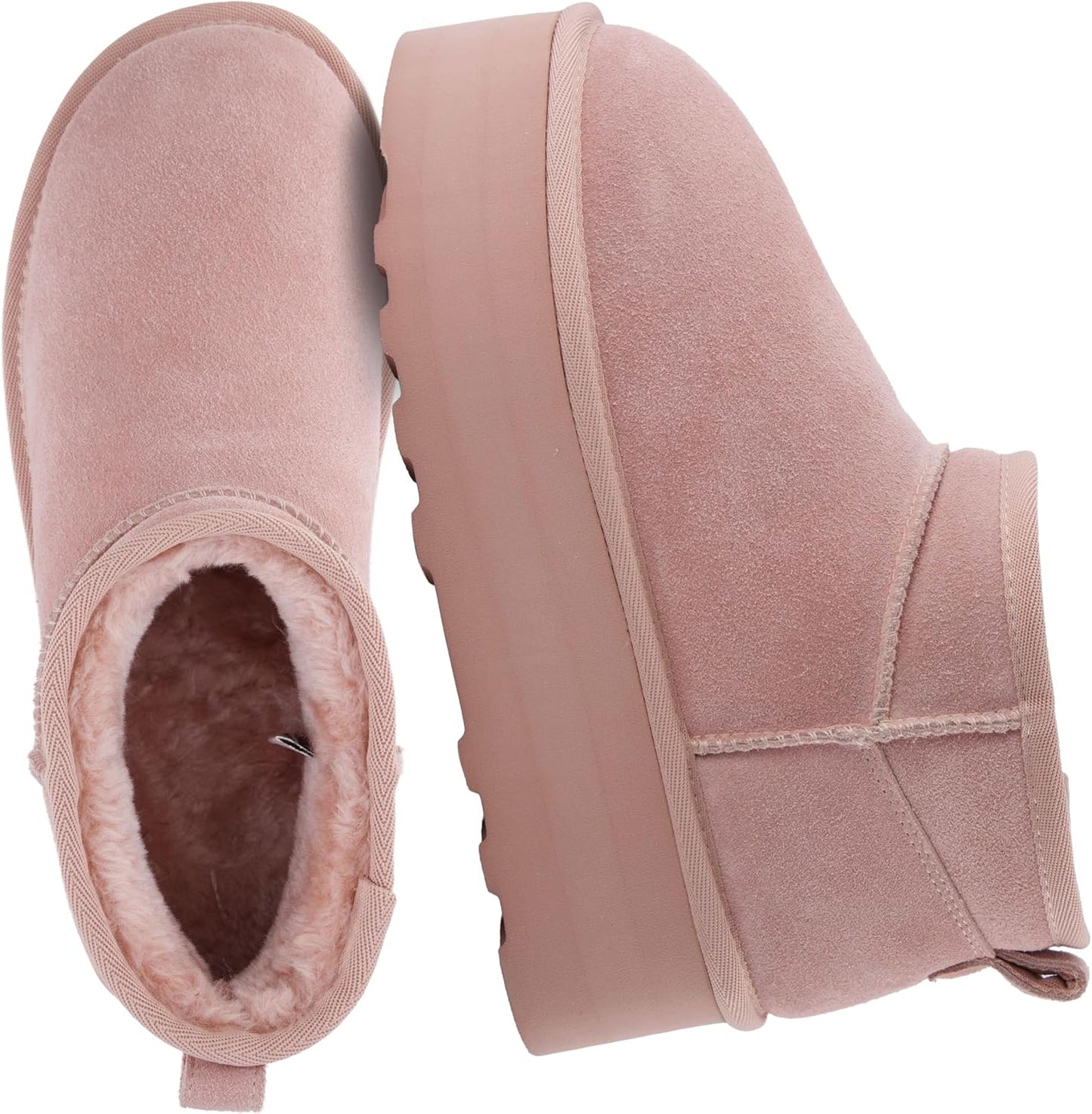 CUSHIONAIRE Hippy Womens Platform Ankle Boots for Cozy Comfort