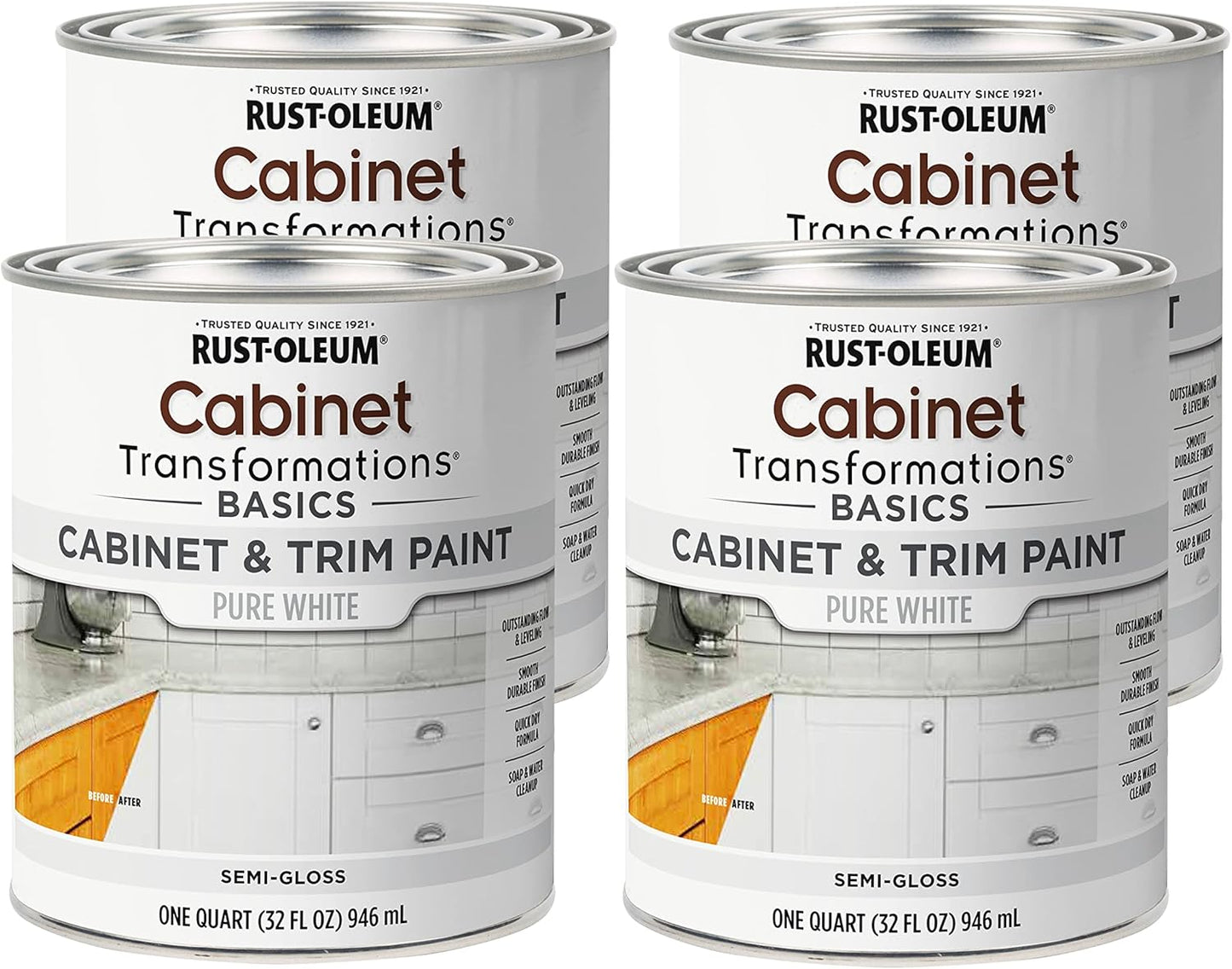 Transform Your Cabinets with Rust-Oleum Transformations Paint