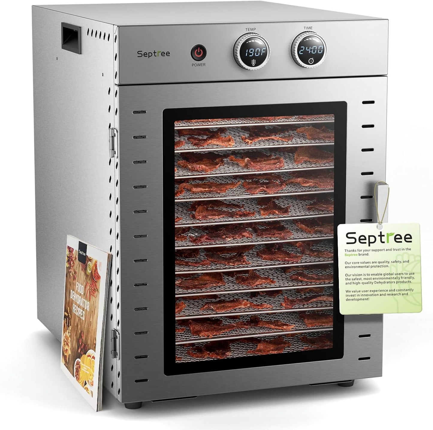 Food Dehydrator Machine with 12 Trays for Home and Commercial Use