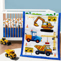 3 Piece Construction Theme Baby Crib Bedding Set - Cozy Nursery