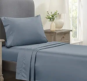California Design Den Twin XL Sheet Set - Soft & Crisp Cooling Sheets