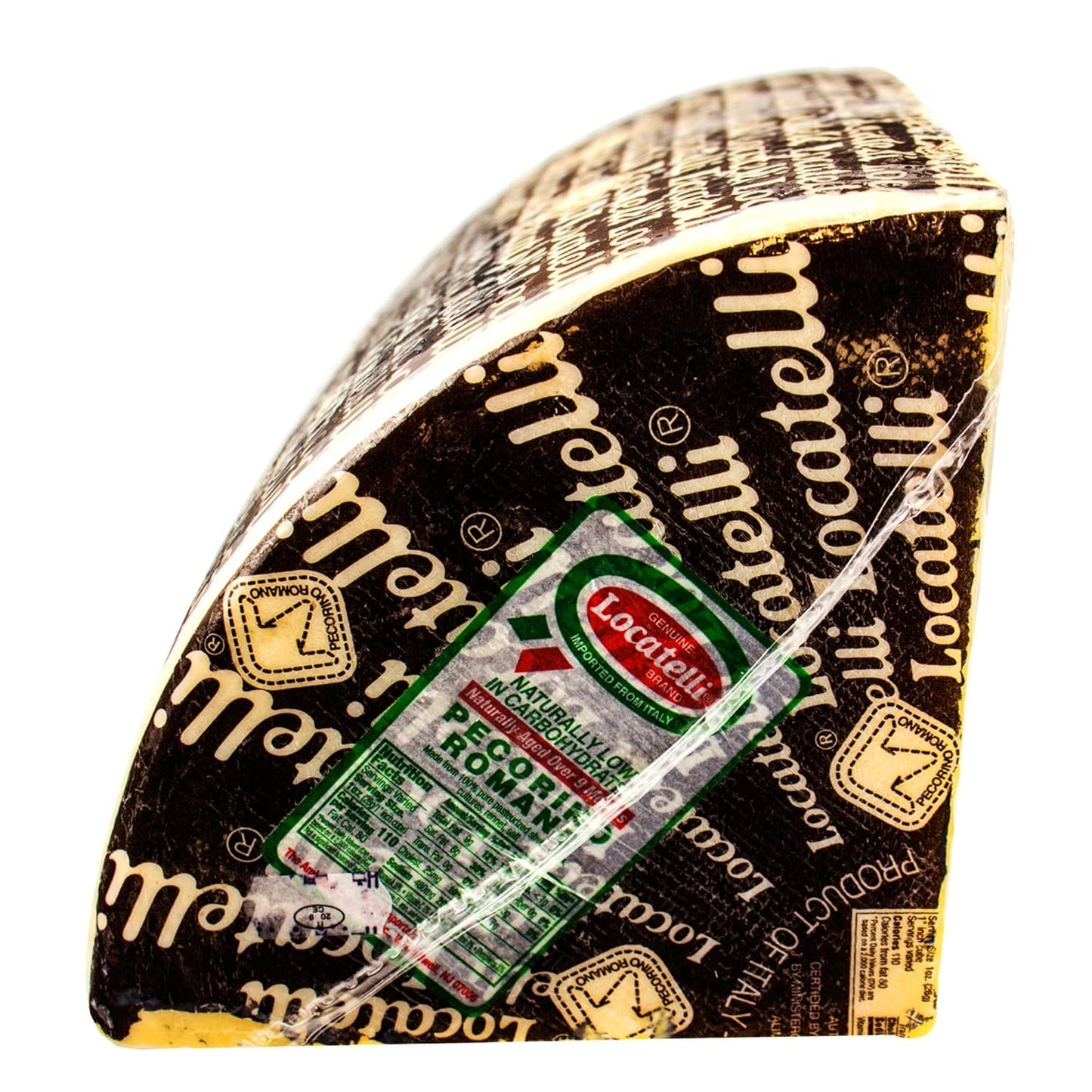 Genuine Locatelli Pecorino Romano Whole Wedge - 3 Pound Size