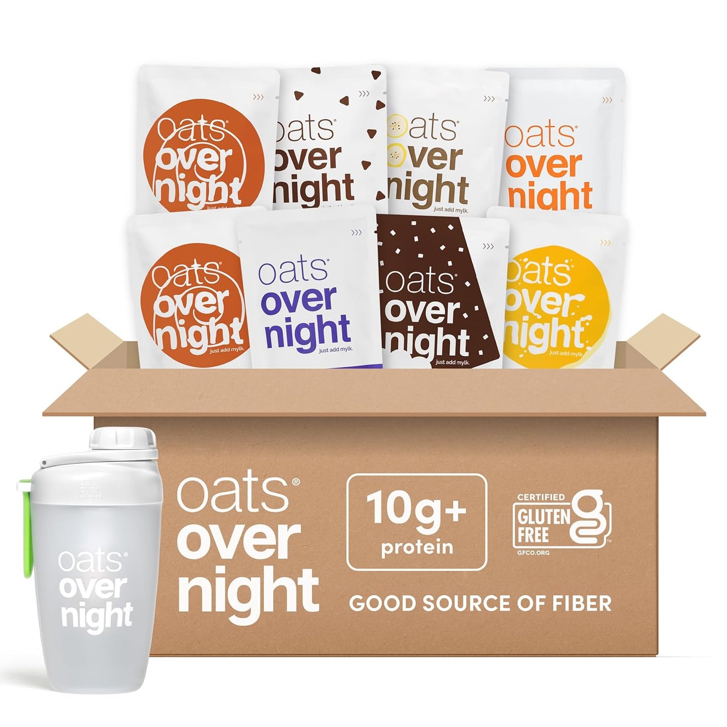 Oats Overnight Vegan Variety Pack - High Protein Breakfast Shake