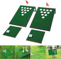 Golf Cornhole Game Set Combined Pong Game - Portable Chipping Practice