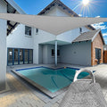 Reinforced 27ft x 34ft x 43.3ft Custom Size Gray Sun Shade Sail