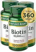 Natures Bounty Biotin 10,000mcg for Hair, Skin, and Nails