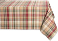 DII Give Thanks Plaid Fall Tablecloth 60x120 - Thanksgiving Table