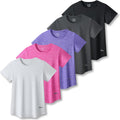 Women's Dry Fit Short Sleeve T Shirts 5-Pack - Versatile (Style ZW69)