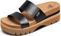 REEF Women's Cushion Vista Higher Slide - Comfortable Chunky Platform
