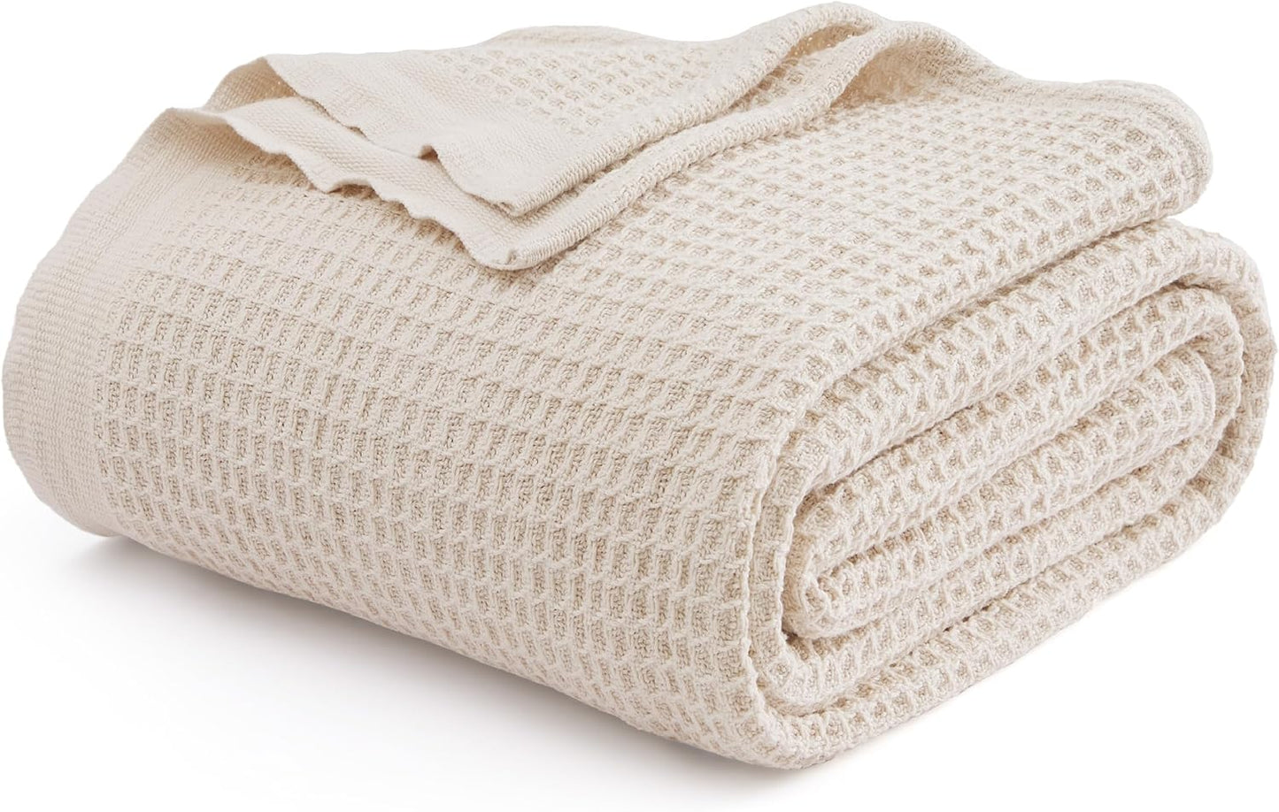Bedsure Gentlesoft 100% Cotton Blanket King Size for Cozy Comfort