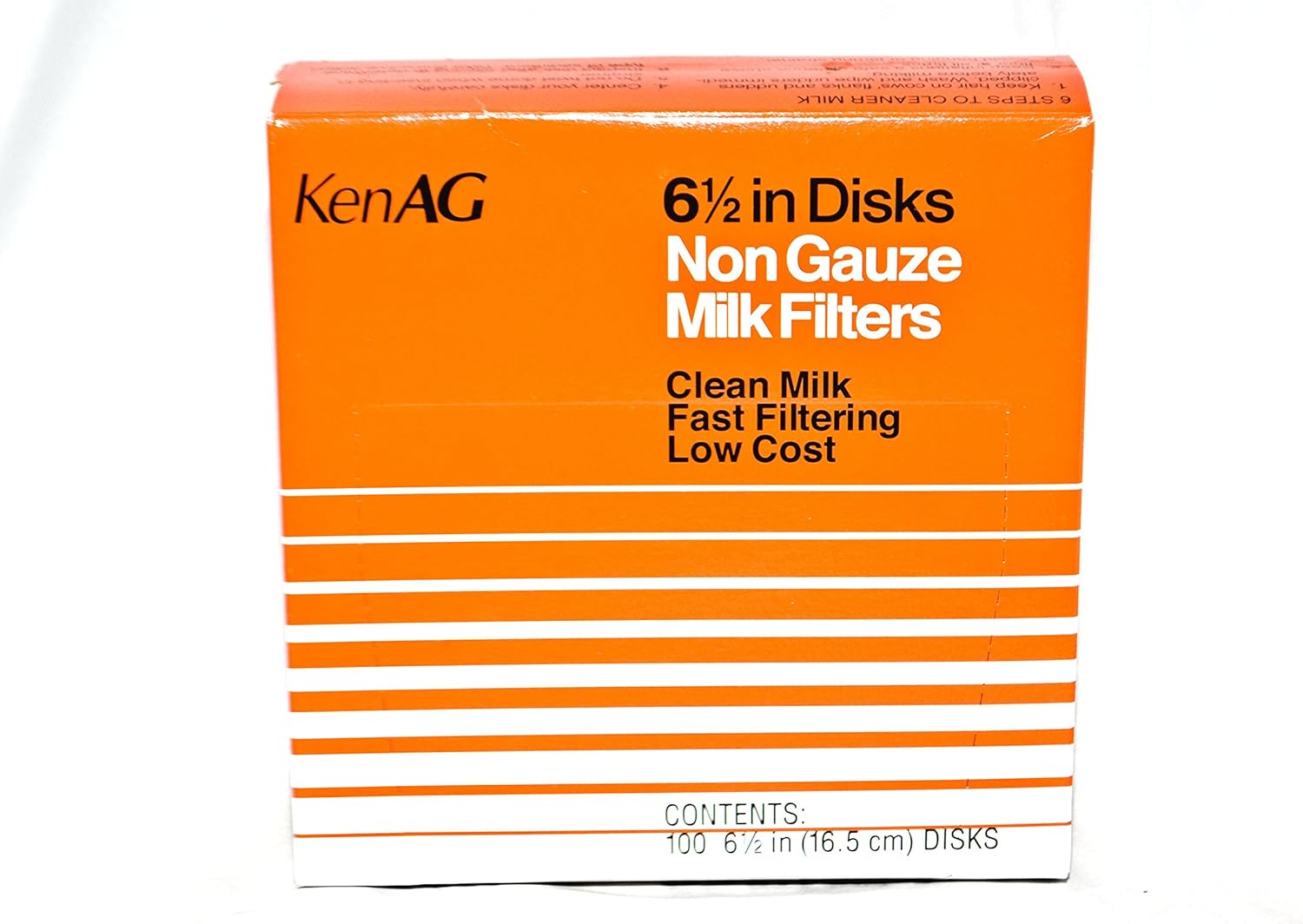 6-1/2 in Milk Filter Disks Non-Gauze 100pk for Fast Flow