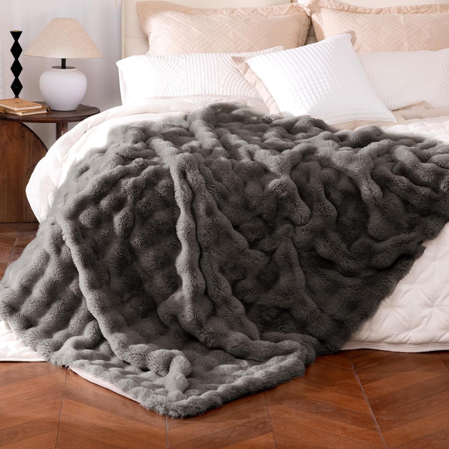 Ultra Soft Cozy Faux Fur Throw Blanket for Ultimate Comfort