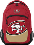 FOCO San Francisco 49ers Colorblock Action Backpack - Team Ready