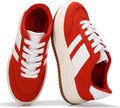 Girls Vegan Leather Platform Sneakers - Memory Foam Comfort