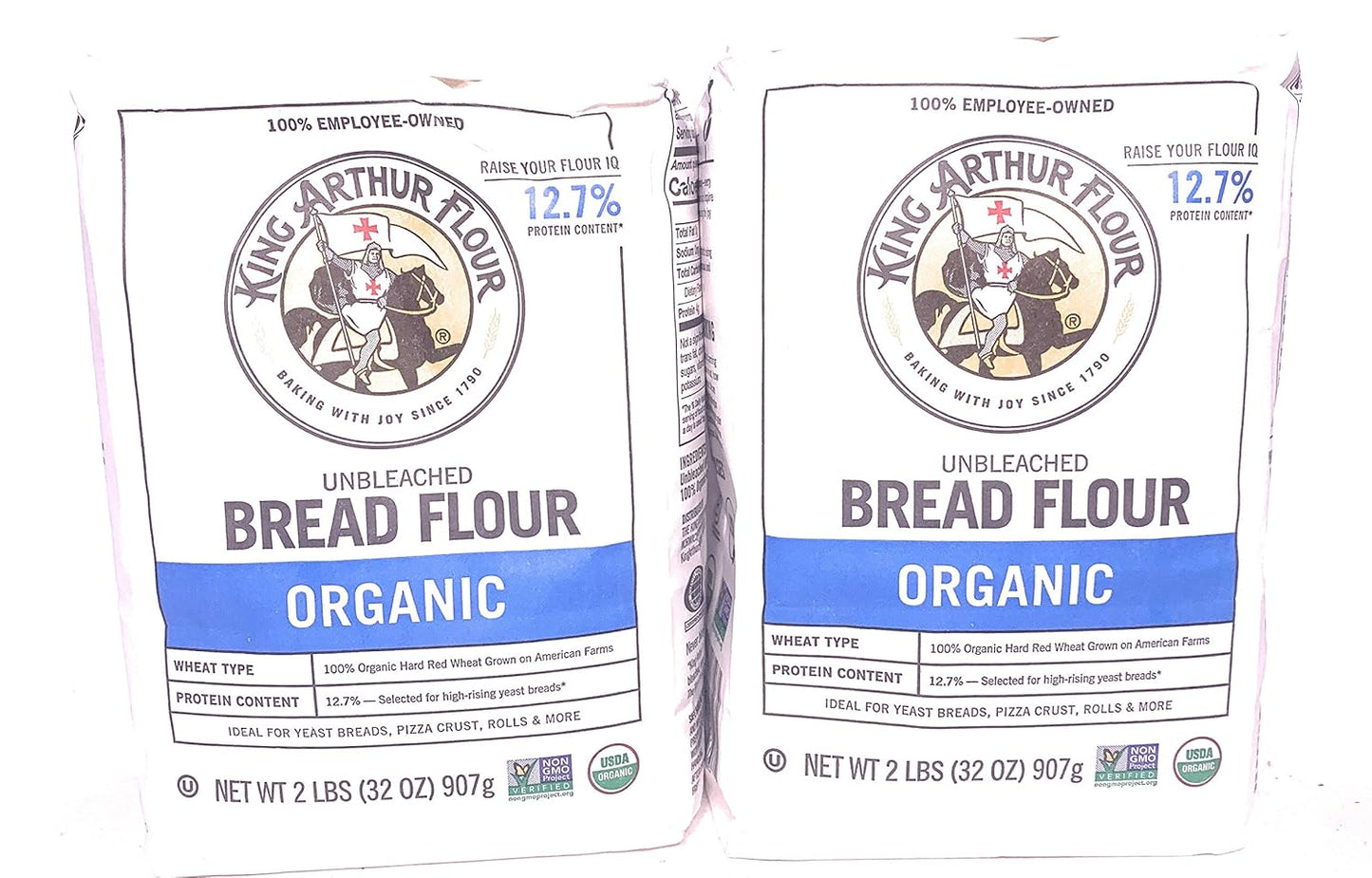 King Arthur Organic Bread Flour - 2 lb x 2 Pack