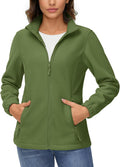 Women's Soft Fleece Jacket Full Zip - Lightweight Warm Coat