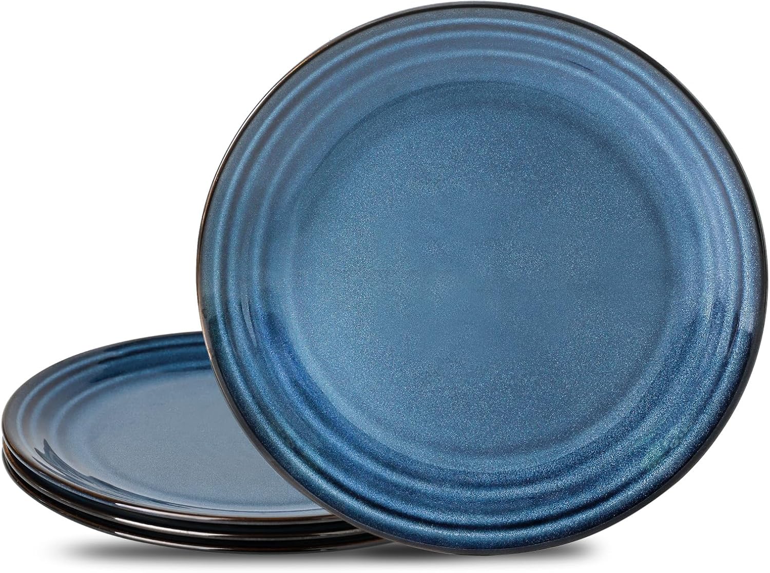 Glowworm 10 Inch Ceramic Dinner Plates Set of 4 for Elegant Dining