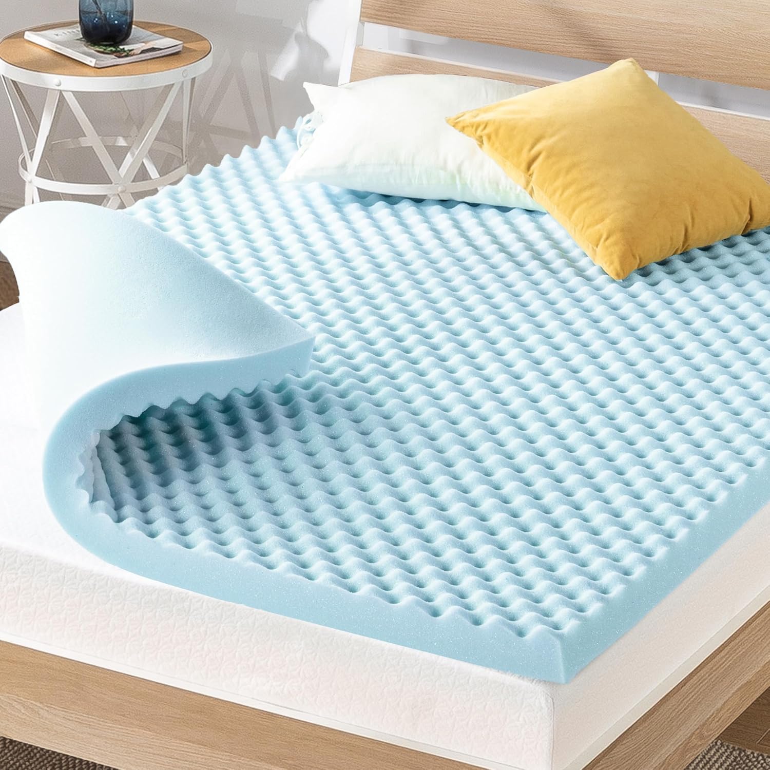 Best Price Mattress 3 Inch Egg Crate Memory Foam Topper