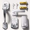 Keyless Entry Door Lock Deadbolt with Handle Set - Quick Install, Auto