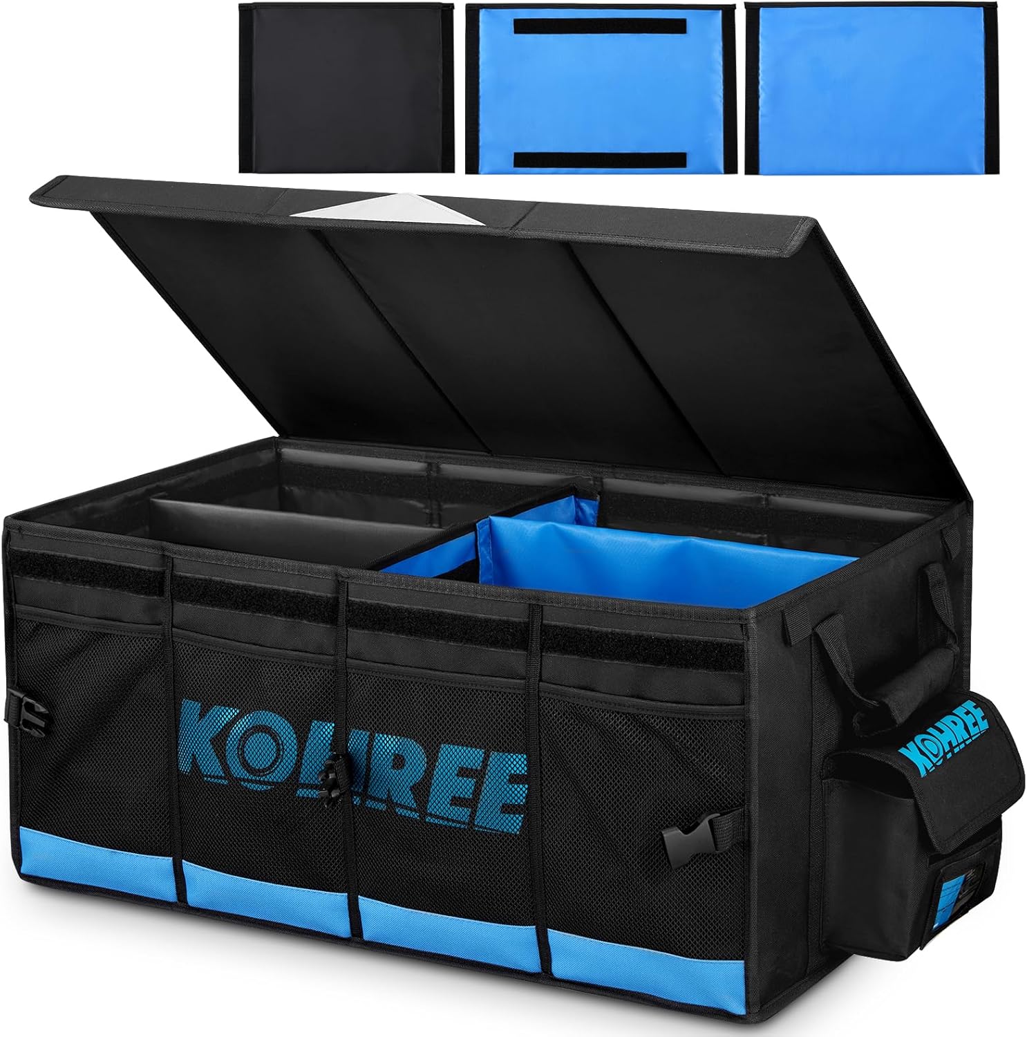 Kohree Car Trunk Organizer: 74L Waterproof RV Storage Solution